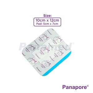 Panapore Waterproof Transparent Dressing with Absorbent Pad 10x12cm sold by 40s